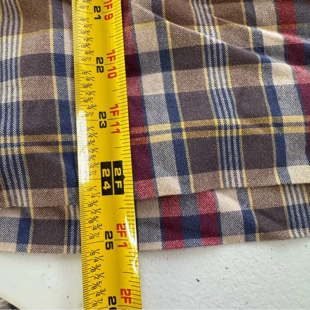 Vintage Polo Ralph Lauren Shorts Mens 40‎ Multicolored Plaid 12 Inch Inseam